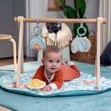 Ingenuity Sun Valley Wooden Toy Arch & Baby Play Mat, For Ages 0-36 Months
