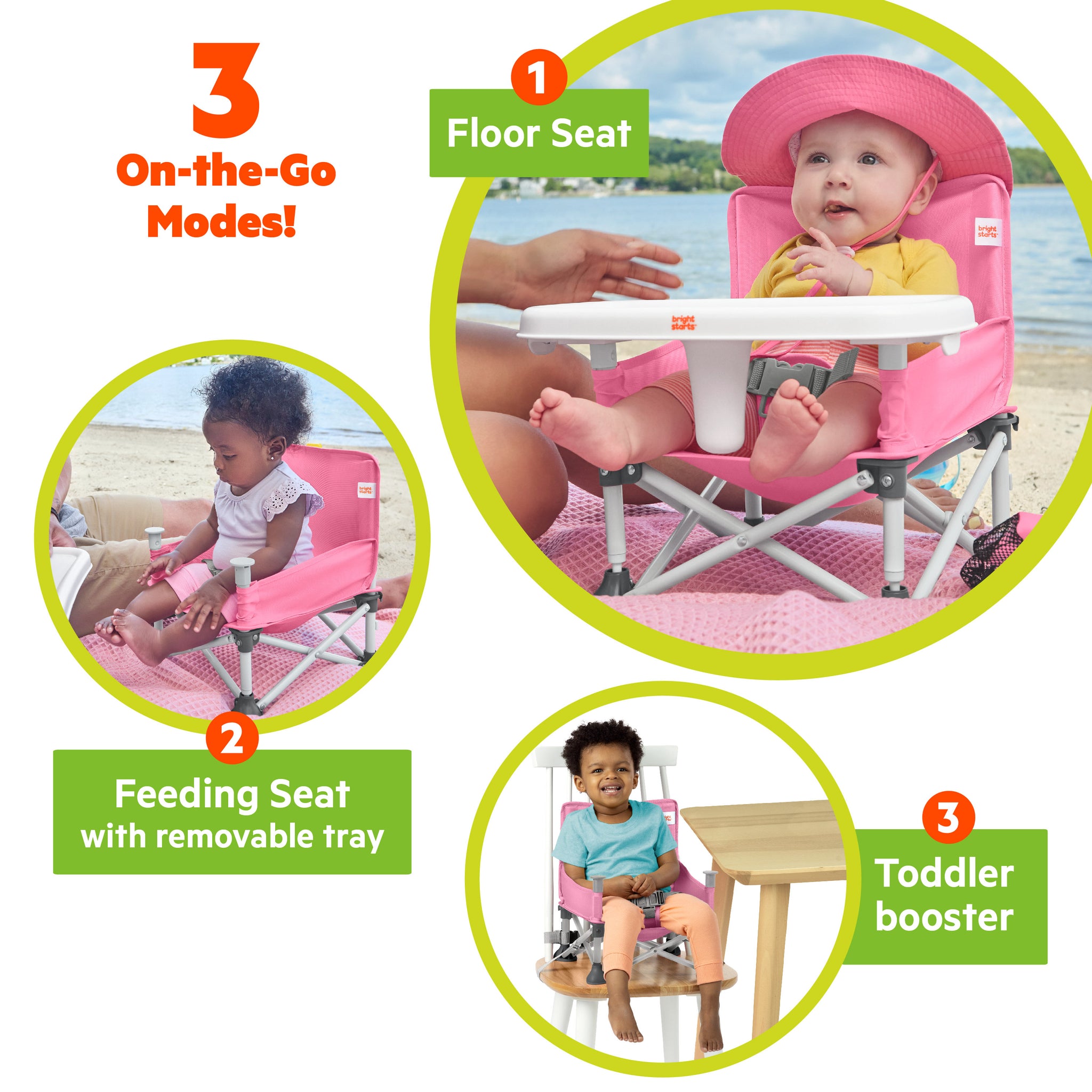 Pop N Sit Portable Booster Seat – Kids2, LLC