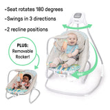 Ingenuity SimpleComfort Piano Playtime 4-in-1 Baby Swing & Rocker