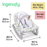 Ingenuity Keep Cozy 3-in-1 Grow with Me Baby Bouncer, Rocker & Toddler Seat, Madi