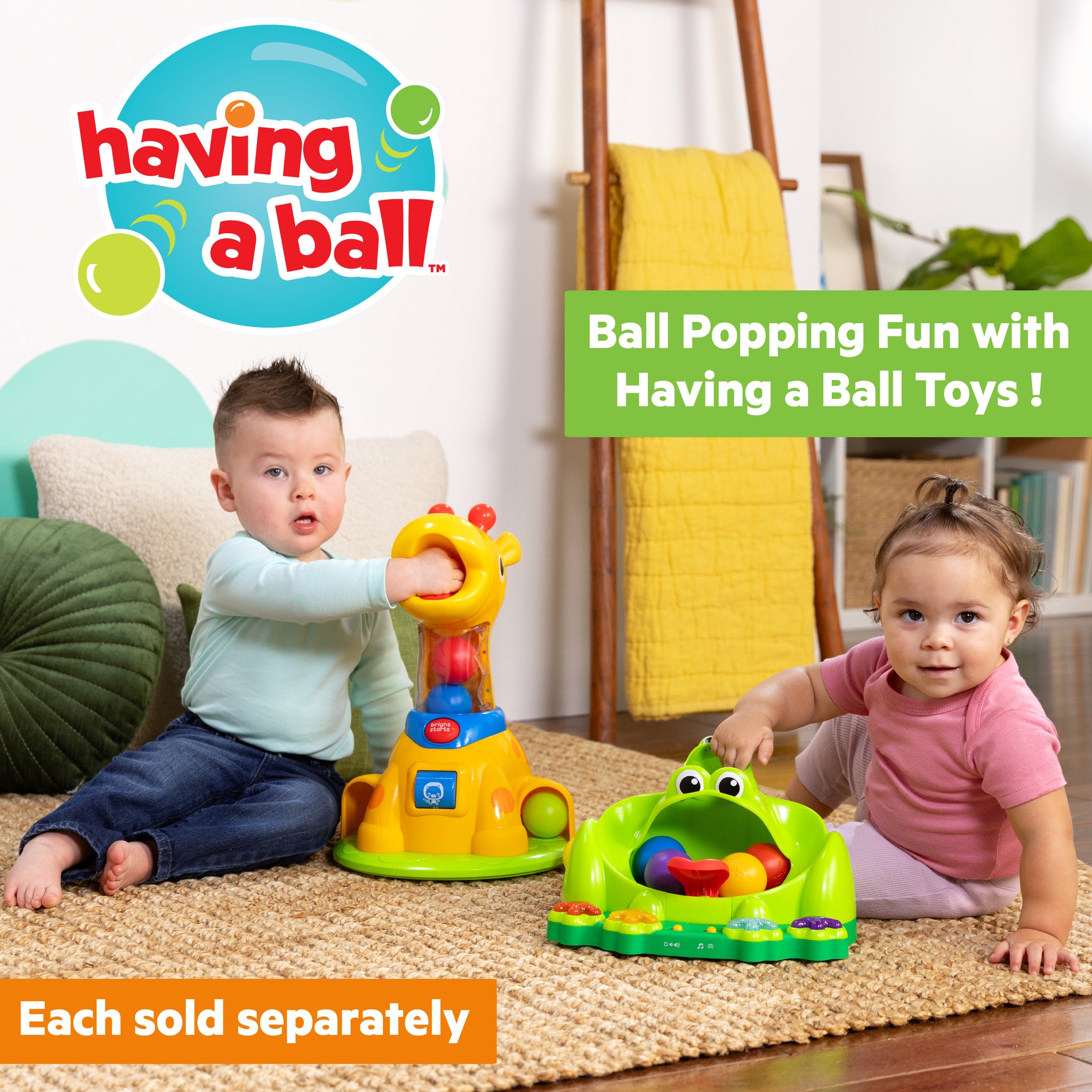 Bright Starts Spinnin Spots Giraffe Ball Play Toy – Kids2, LLC