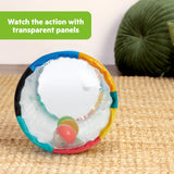 Bright Starts Roll-Along Rainforest Baby Toy, Push & Crawl Activity Toy with Rattle Balls