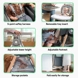 Proper Positioner Create Up Multi-Mode Deluxe Folding High Chair - Wesley