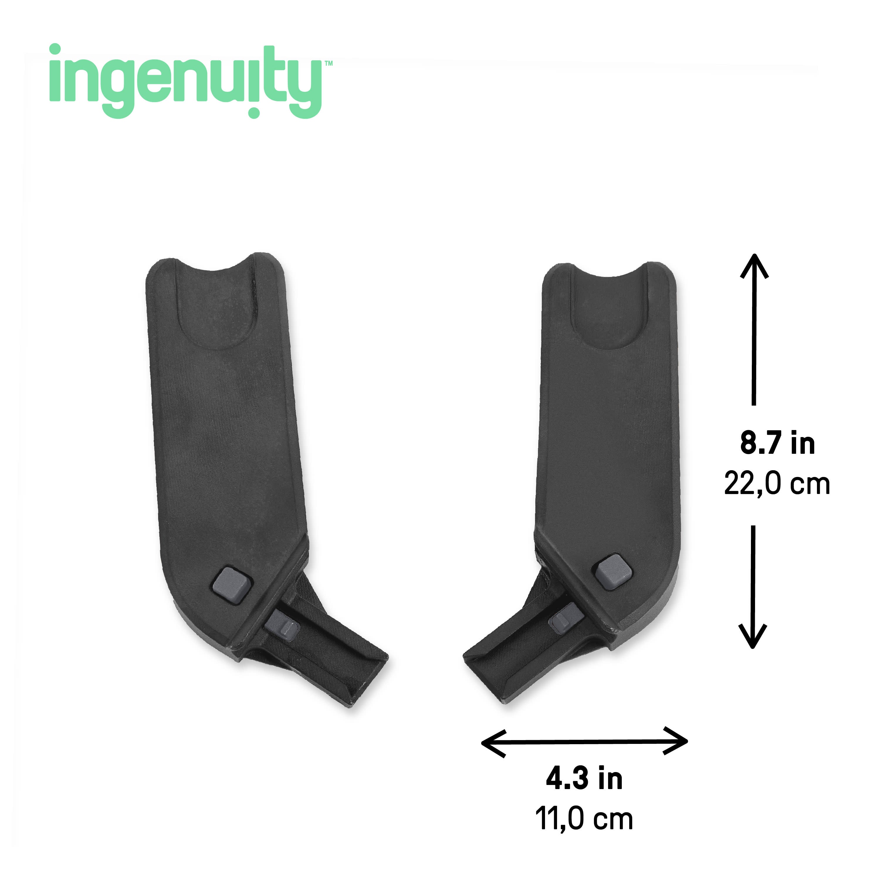 Ingenuity 3D Quickclose Stroller Carseat Adapter 1 pair – Kids2, LLC