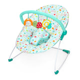 Bright Starts Colorful Confetti Baby Bouncer, 3 Toys with Removable Toy Bar & Machine Washable Seat Pad, 0M+