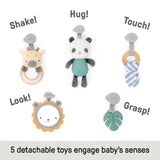 Ingenuity Cozy Spot Duvet Activity Gym with Self-Storage - Elephant March