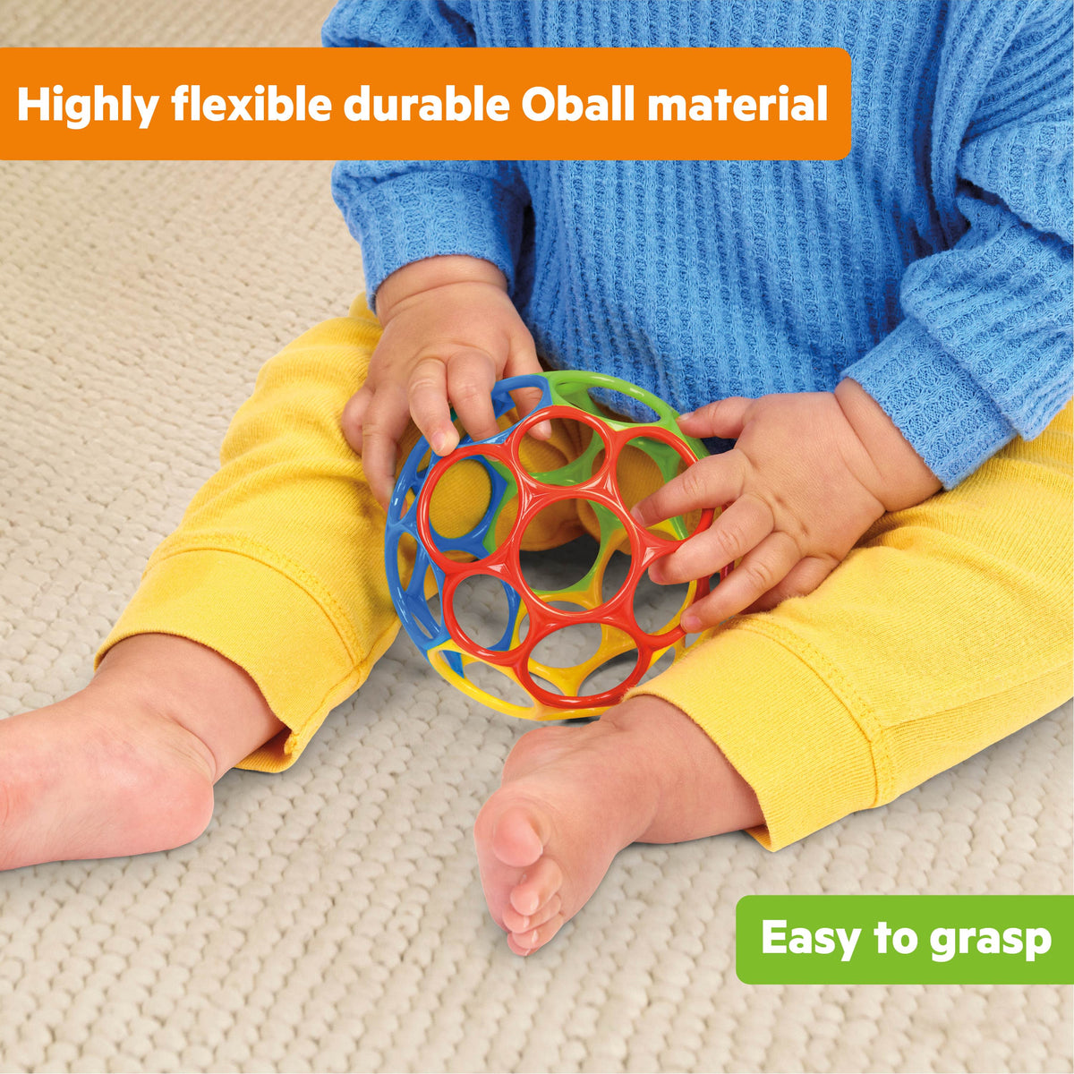 Oball Classic Easy-Grasp Toy - Red/Blue/Green/Yellow – Kids2, LLC