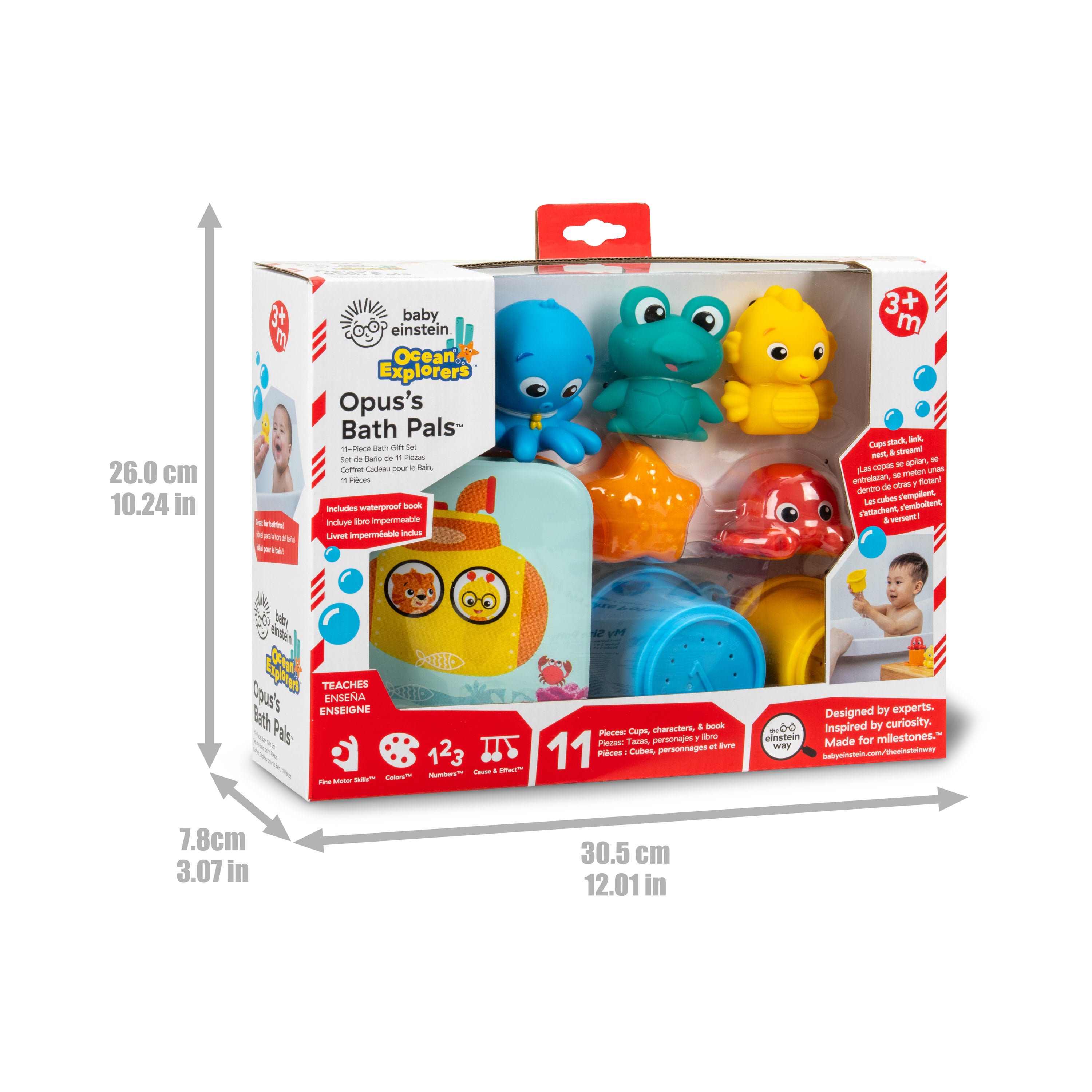monsters inc bath toys Baby Einstein Opus Bath Pals 11-Piece Bath Gift Set – Kids2, LLC