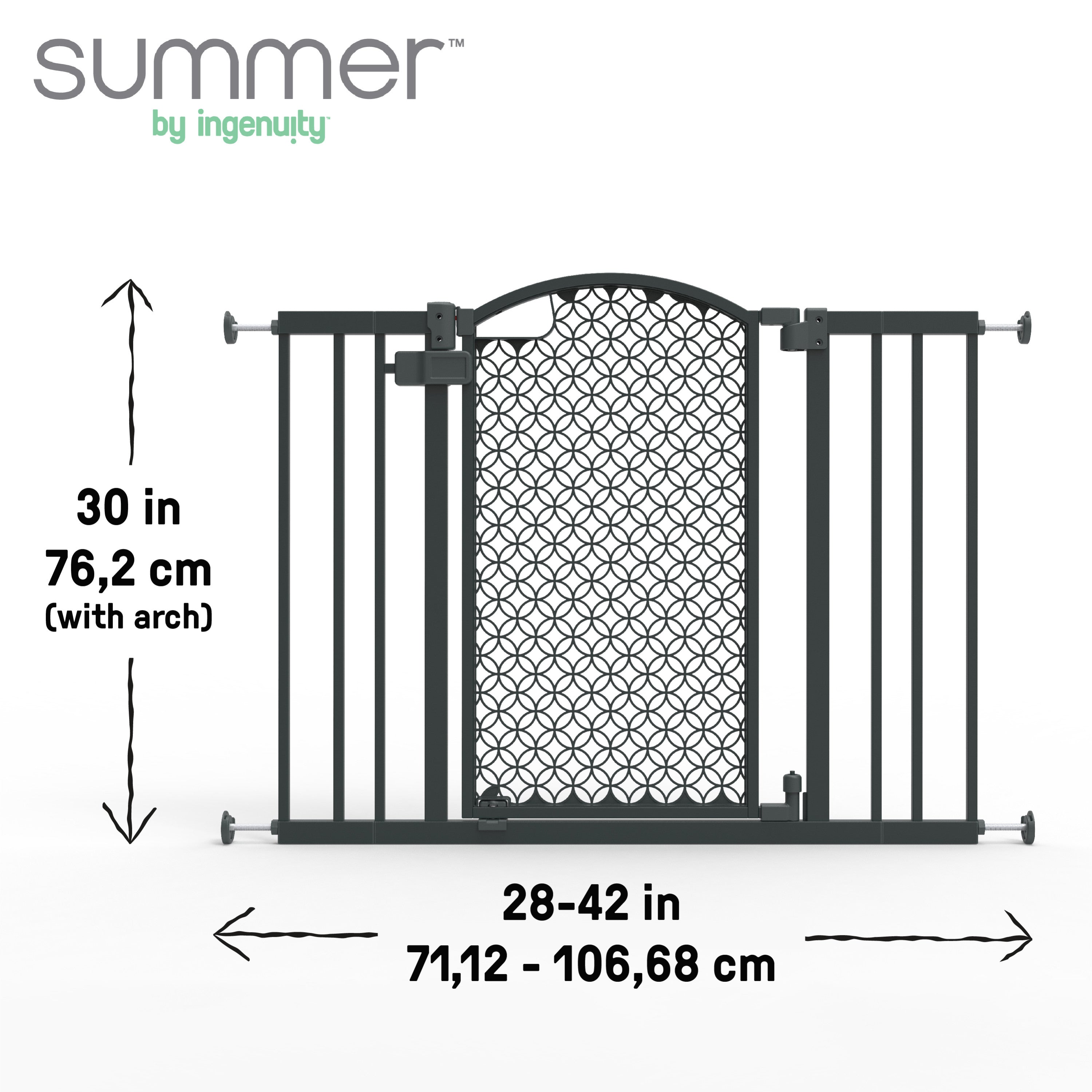 The Doorway 42W Series Pet and Baby Gate, Openings 28