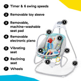 Baby Einstein Ocean Explorers Kick to It 4-in-1 Musical Swing & Rocker, with Piano Toy