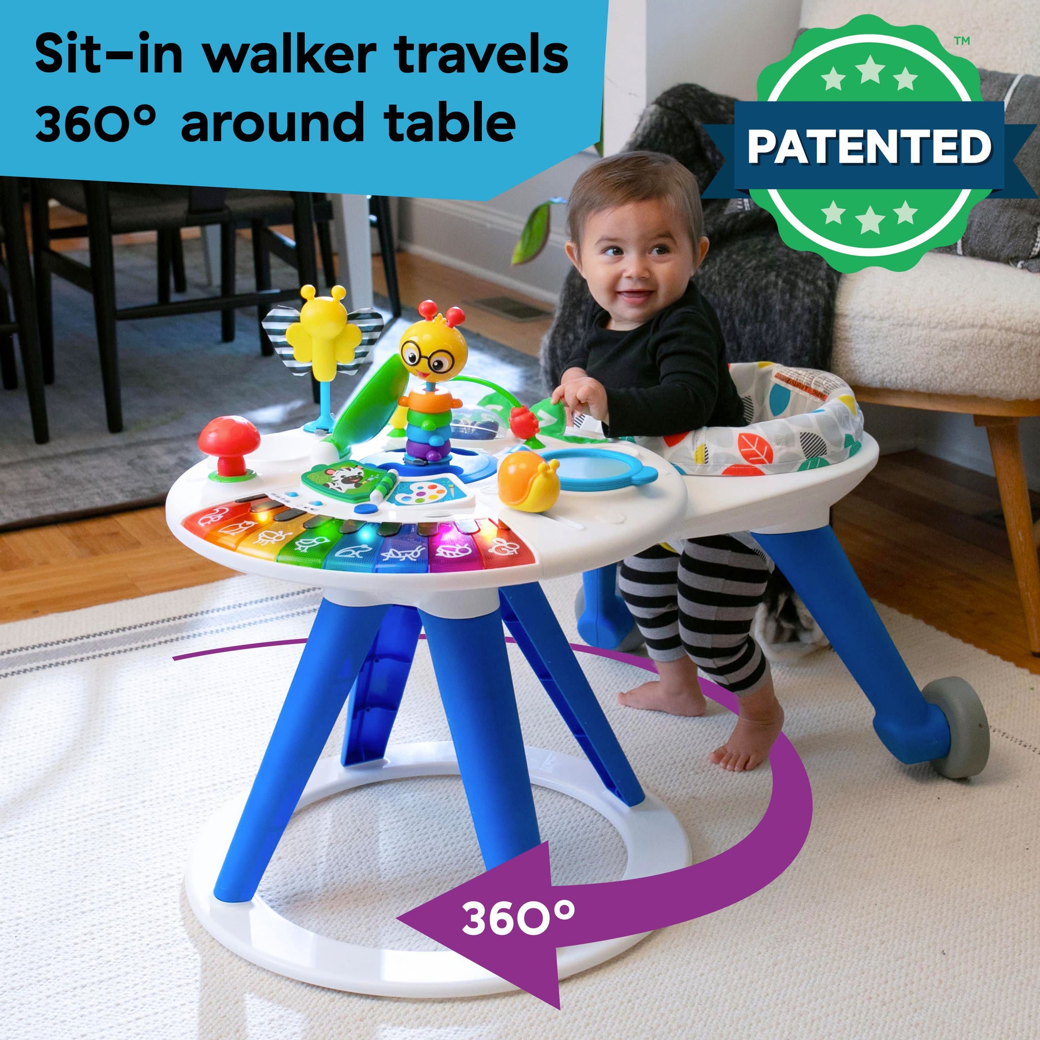 Baby Einstein Bright Starts Walk Around Table Bright Starts 2-in-1