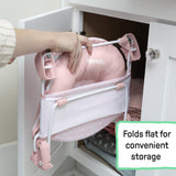 Ingenuity Foldaway 2 Position baby bath, pink, 0-6m