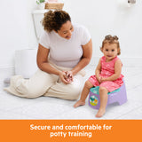 Bright Starts Full Comfort Baby Potty with Easy Clean Bowl & Splash Guard - Purple
