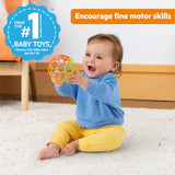Bright Starts Oball Easy Grasp Classic Ball Baby Toy in Orange/Teal, 4"