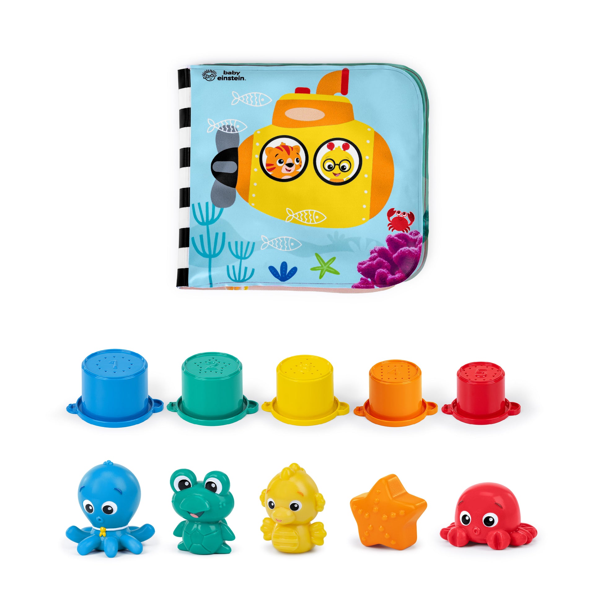 monsters inc bath toys Baby Einstein Opus Bath Pals 11-Piece Bath Gift Set – Kids2, LLC