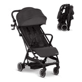 Ingenuity 3D Travelmate Pro Compact Travel Stroller with Ride-On Board, One-Hand Fold, Car Seat Compatible, Protective Canopy - Black