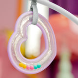 Bright Starts Rosy Rainbow Infant to Toddler Rocker with Vibrations, Baby Seat for Girl or Boy, Newborn +