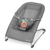 Ingenuity Stow & Go Folding Baby Bouncer Compact Portable Infant Seat with Vibration & Toy - Grey