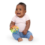 Oball Easy Grasp Classic Ball Baby Toy in Red/Blue/Green/Yellow, 4"