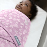 Velboa Original Swaddle, Size SM, 0-3 months, 2pk (Pink Hearts)