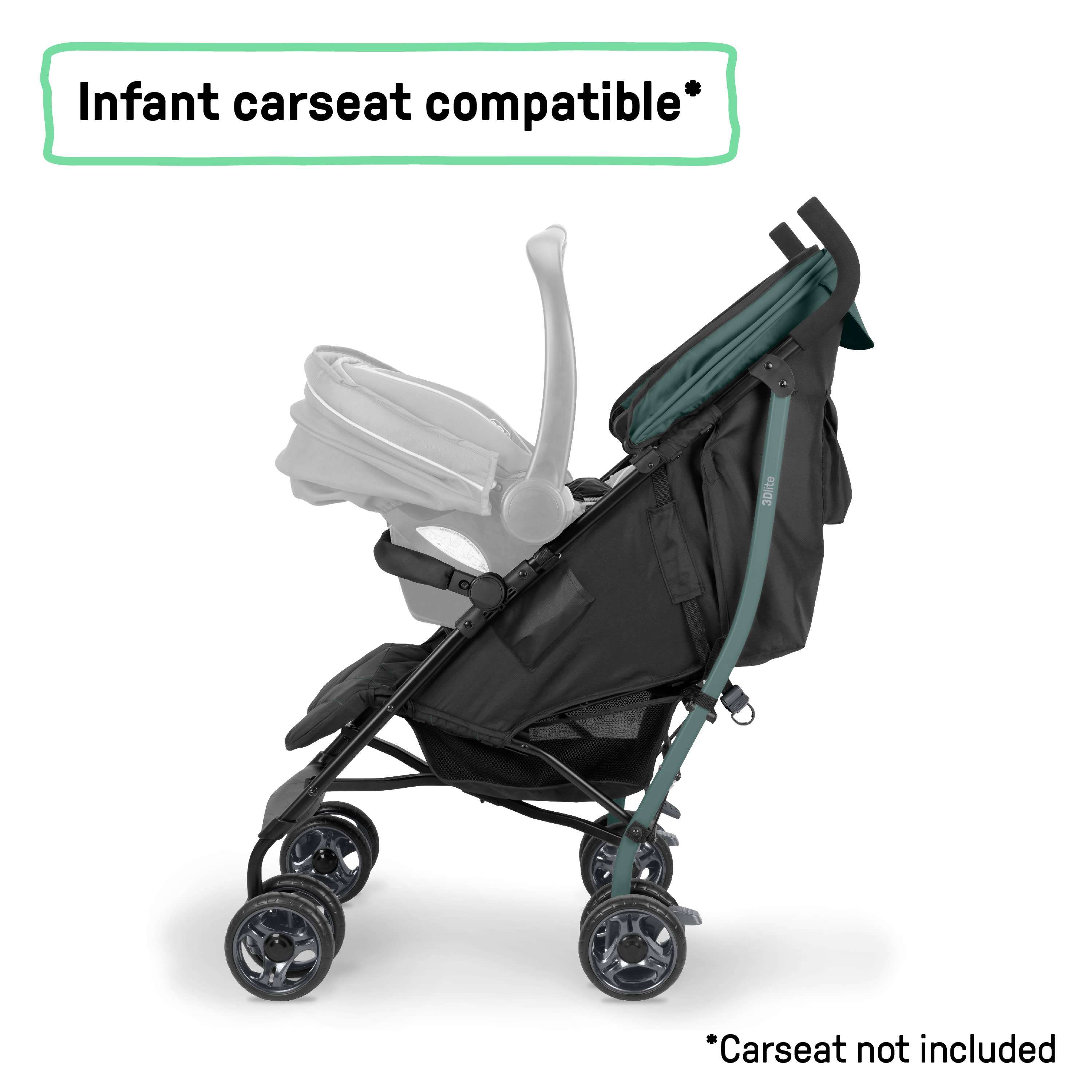 summer infant 3d one stroller Ingenuity 3Dlite Jewel Convenience Stroller Lightweight Folding Stroller with Car Seat Compatibility & Extra-Large Canopy – Kids2, LLC