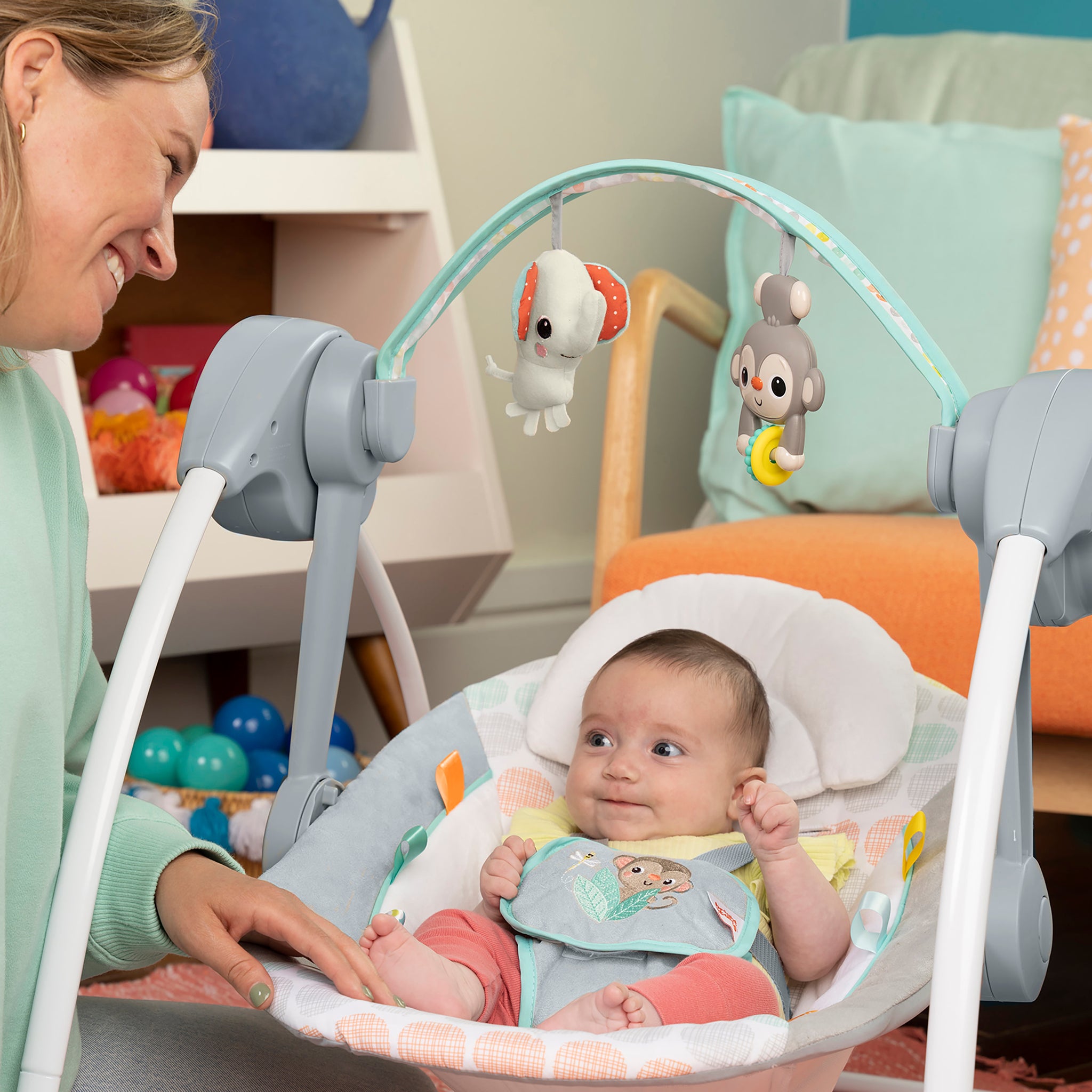 Whimsical Wild Portable Swing – Kids2, LLC