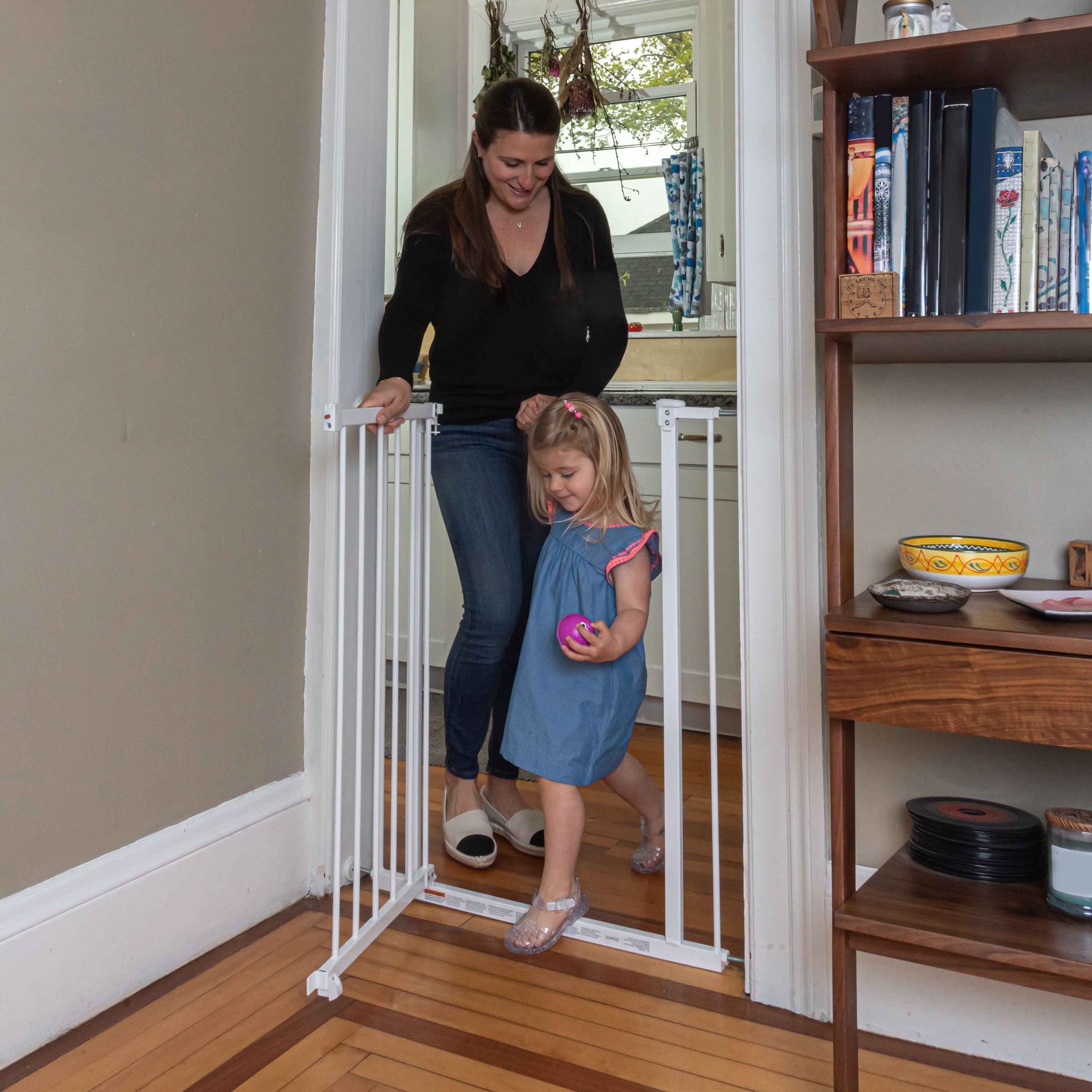 summer infant extra wide walk through gate Everywhere Extra Tall Walk-Thru Safety Gate- White – Kids2, LLC