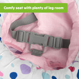 Bright Starts Learn-to-Sit 2-Position Baby Floor Seat with Toys, Unisex, 4-12 Months - Pink