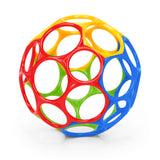 Oball Easy Grasp Classic Ball Baby Toy in Red/Blue/Green/Yellow, 4"