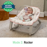 Ingenuity Keep Cozy 3-in-1 Vibrating Infant & Toddler Baby Bouncer and Rocker Chair, Skye