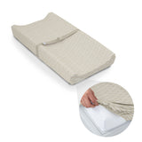 Ingenuity CozyClean Changing Pad, Wipeable Vinyl Surface, Removable Machine-Washable Cover, Fits Most Changing Tables - Taupe