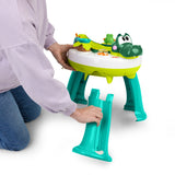 Bright Starts Giggly Gator Pop Activity Table, 45+ Sounds, Melodies & Lights, Spinning Ball Drop, Unisex, 6M+