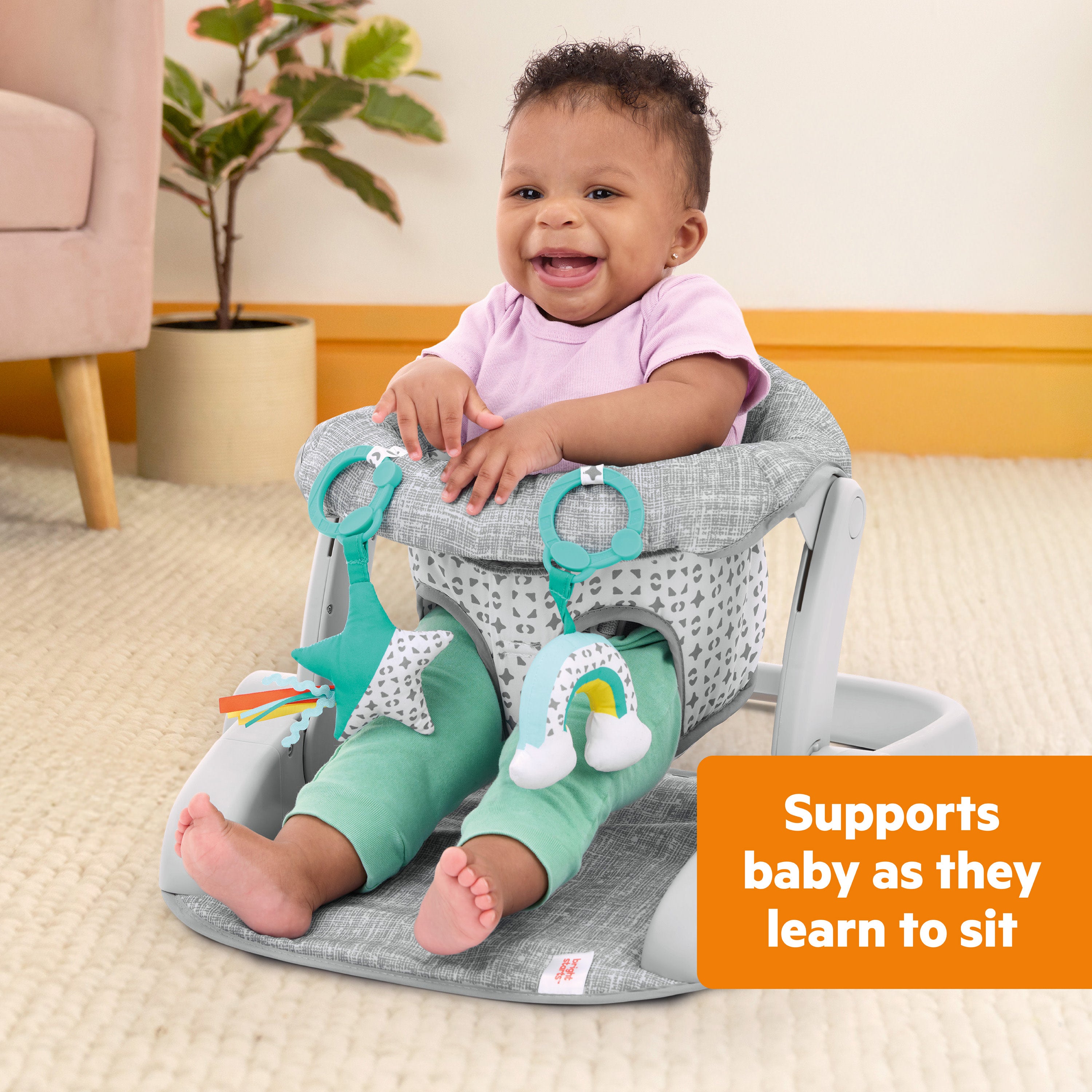 summer infant learn-to-sit 2-position floor seat Bright Starts Learn-to-Sit 2-Position Floor Seat