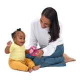 Bright Starts Oball Easy Grasp Baby Rattle Ball in Pink, 4"