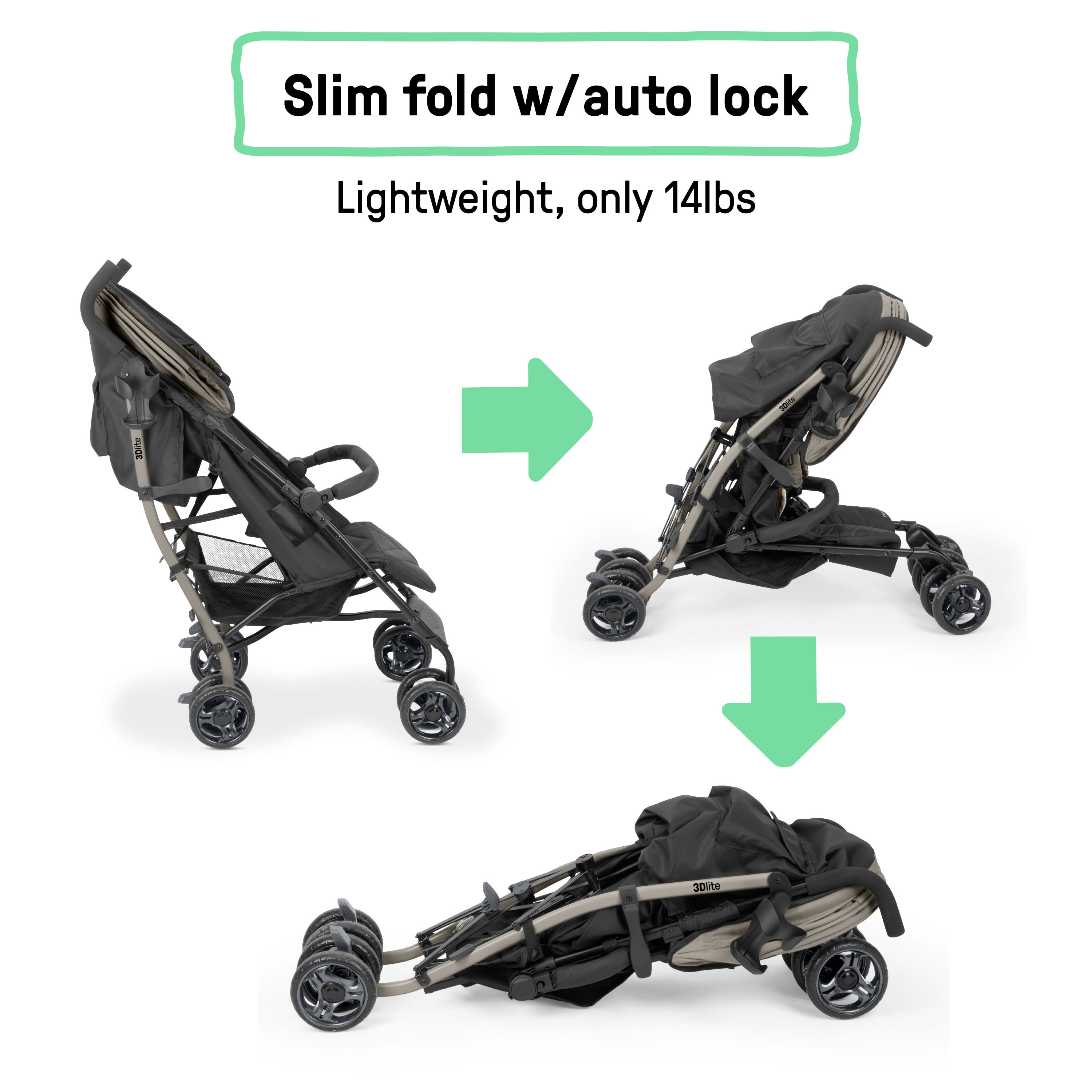 chicco liteway umbrella stroller Ingenuity 3Dlite Jewel Convenience Stroller Lightweight Folding Stroller with Car Seat Compatibility & Extra-Large Canopy