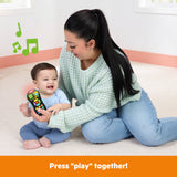 Bright Starts My First Remote Interactive Baby Toy, Light-Up Pretend TV Remote with 50+ Songs Sounds & Melodies, Unisex, 3M+