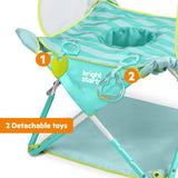 Bright Starts Pop 'N Jump Indoor Outdoor Portable Baby Activity Center - Sky Stripes Blue