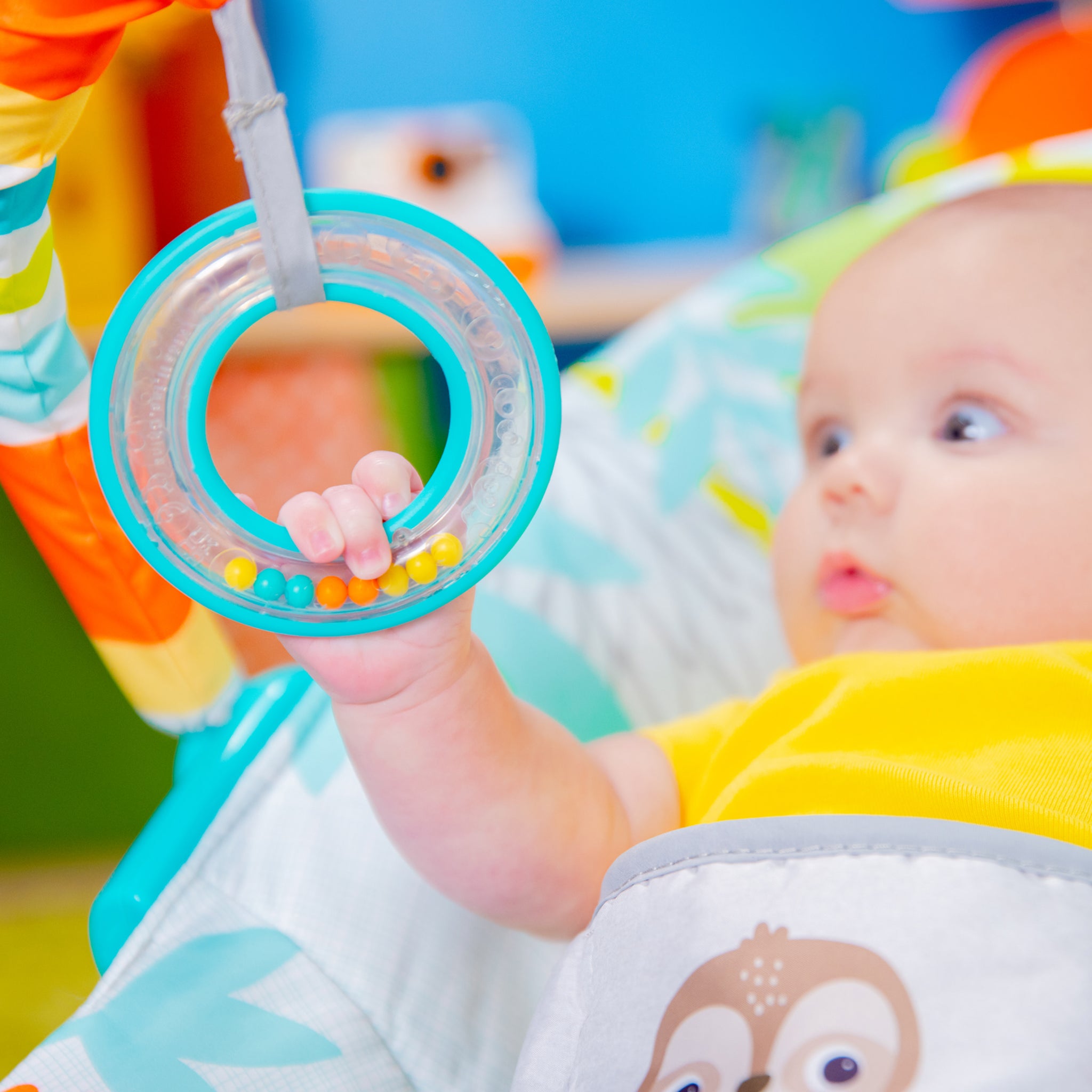 Rainforest Vibes Vibrating Bouncer – Kids2, LLC