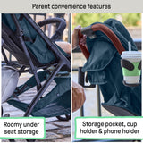 Ingenuity 3Dquickclose CS+ Compact Fold Stroller - Navy