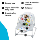 Baby Einstein Dean's Discovery Spot Musical Infant to Toddler Rocker