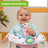 Bright Starts Learn-to-Sit 2-Position Baby Floor Seat with Toys, Unisex, 4-12 Months - Pink