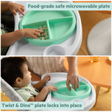 Bright Starts Disney Baby Winnie the Pooh Classic Pals Compact Folding High Chair - Grey