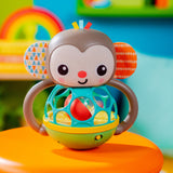 Bright Starts Grab & Giggle Monkey Multi-Sensory Toy, Unisex, 6 Months+