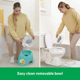 Bright Starts Full Comfort Baby Potty with Easy Clean Bowl & Splash Guard - Blue