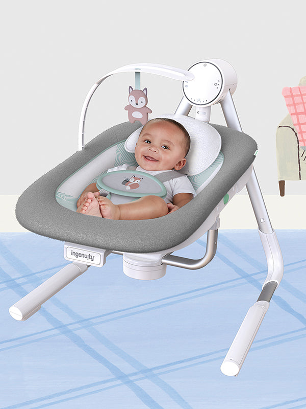 baby in ingenuity high chair