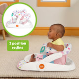 Bright Starts Learn-to-Sit 2-Position Baby Floor Seat with Toys, Unisex, 4-12 Months - Pink
