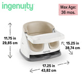 Ingenuity Baby Base 2-in-1 Booster Feeding and Floor Seat - Cashmere