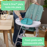Sun Valley Compact Folding High Chair - Teal