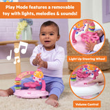 Bright Starts JuneBerry Walk-A-Bout Baby Walker with Easy Fold Frame