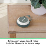 Ingenuity Serenity Glow Portable Soother, On-the-Go Baby Sound Machine with Lights & Nature Sounds